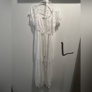 White lace dress